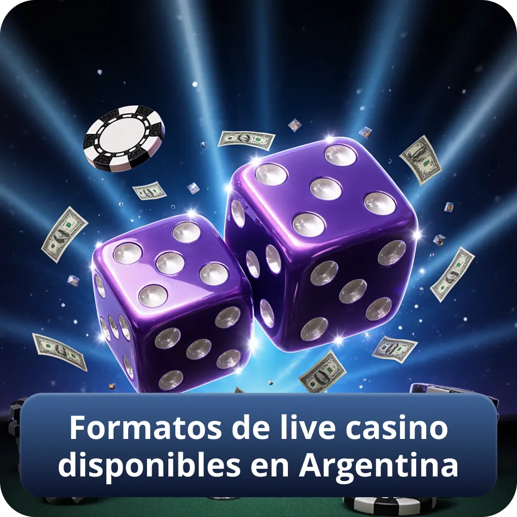 Formatos de live casino que puedes encontrar en Argentina